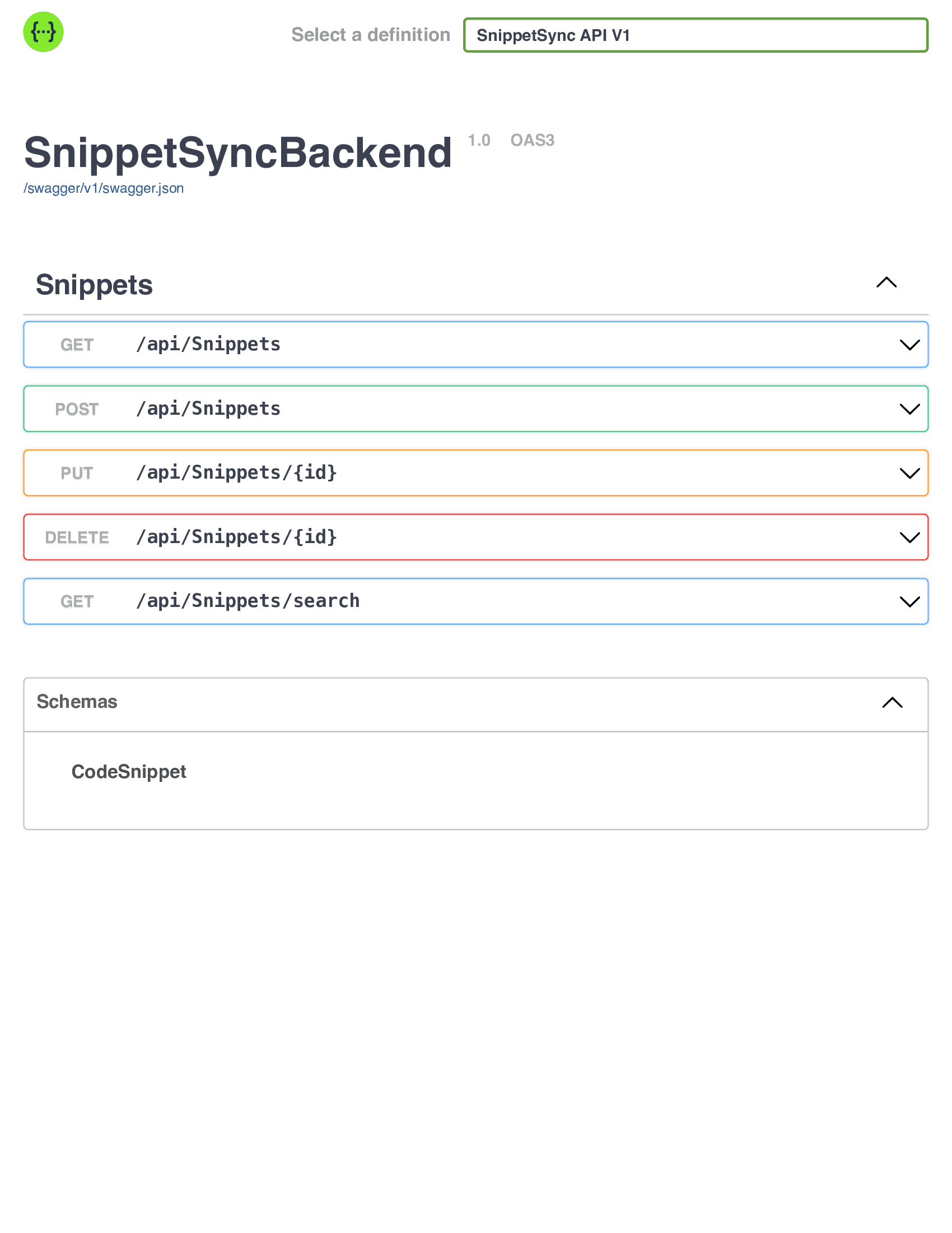 SnippetSyncBackend