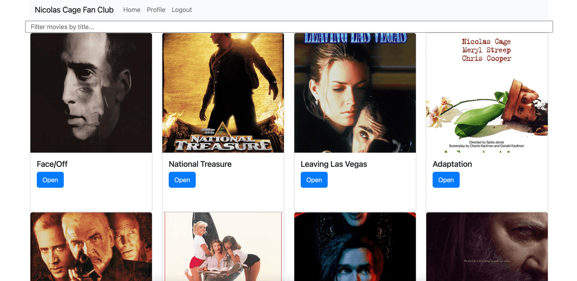 Nicolas Cage Movie Repository